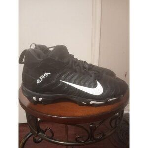 Nike Alpha Menace 2 Shark Football Cleats Mens Size 9 BV0146-001 Black